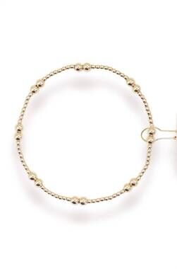 NEW BEADED BLONDES women's leah bracelet in gold